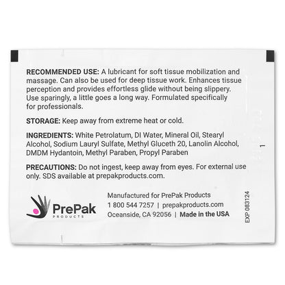 Free-Up®, Fragrance Free, Massage Cream, Sample Dispenser Box (50 Packets)