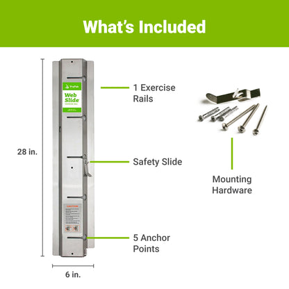Web Slide® Exercise Rail - Stainless Steel (Single)