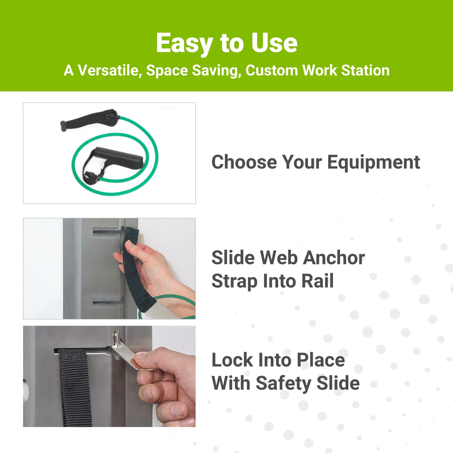 Web Slide® Exercise Rail - Stainless Steel (3 Pack)